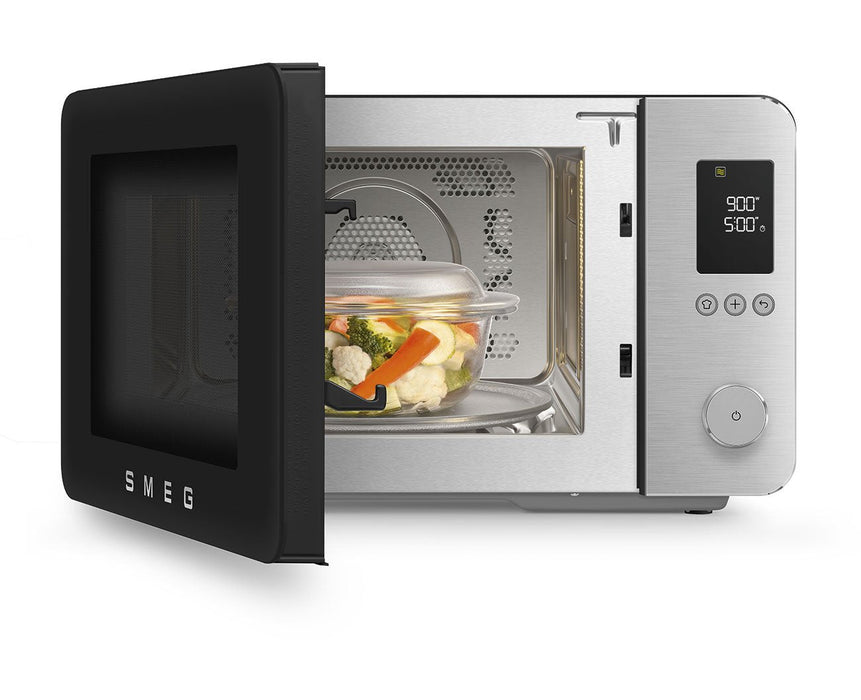 Microondas Smeg Moc02blmeu Combo De Sobremesa + Ventilador/Grill