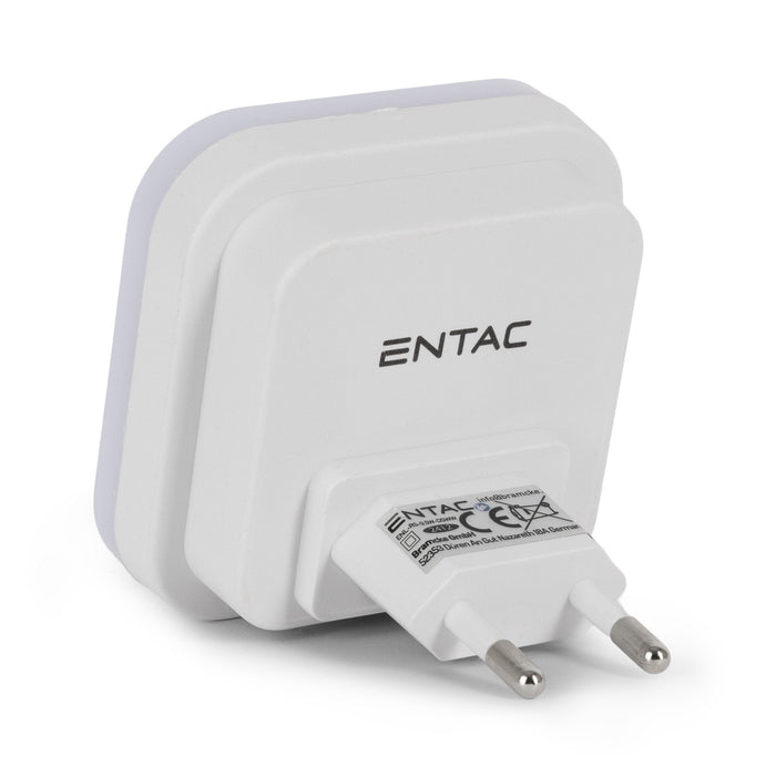 Entac Nachtlicht 0.5w Quadrat. Ww Blanco Dämmerungssensor