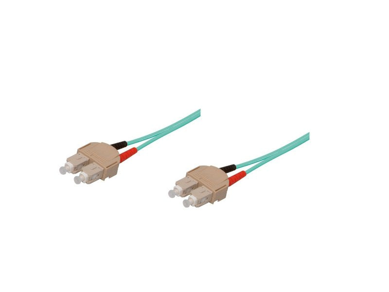 Cable De Red Lwl Duplex Om3 (Multimode, 50 125) Sc Sc, Lszh, Austauschbare Polarität, 1m, Good Connections®