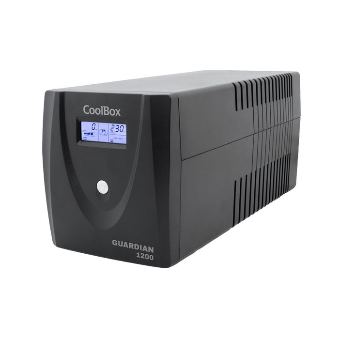 EAN 8437012429284 - CoolBox Guardian 3 LCD 1200VA sistema de alimentación ininterrumpida (UPS) Línea interactiva 1,2 kVA 4 sa imagen 1