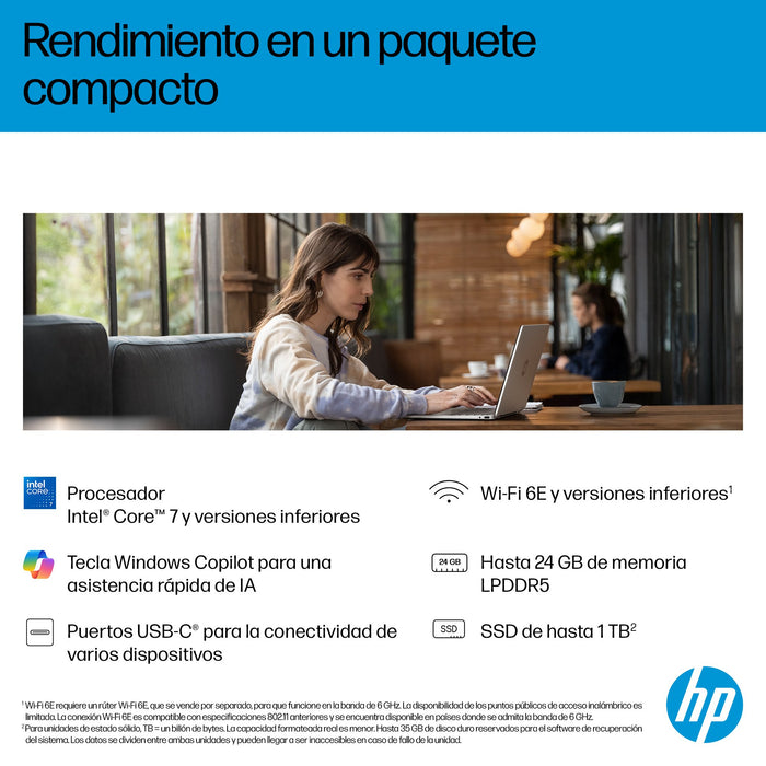 EAN 0199896062480 - HP OmniBook 5 Flip 2-in-1 Laptop 14-fp0058ns Intel Core 7 150U 35,6 cm (14") Pantalla táctil 2K 16 GB LPD imagen 7