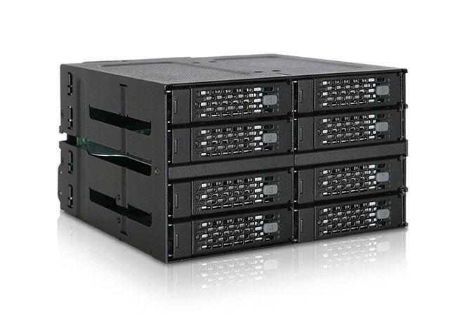 EAN 4713227445085 - Icy Dock MB508SP-B panel bahía disco duro 2x 5,25" Panel de instalación Negro imagen 3