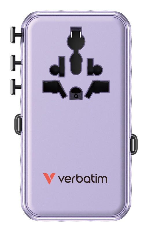 EAN 23942301882 - Verbatim Charge 'n' Travel 70W Universal Púrpura Corriente alterna Carga rápida Interior imagen 2