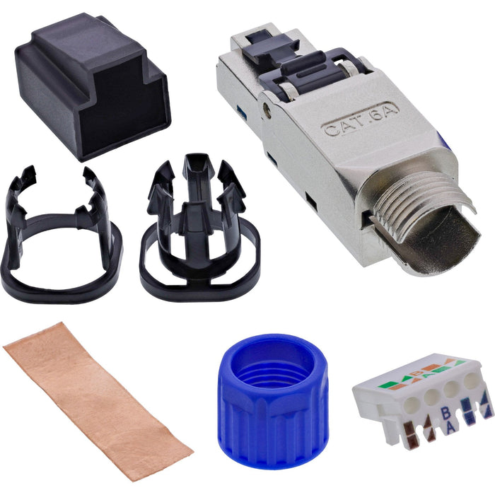 Inline® Rj45 Plug Cat.6a 500mhz, Field-Assembly, Shielded, With Tornillo Cap