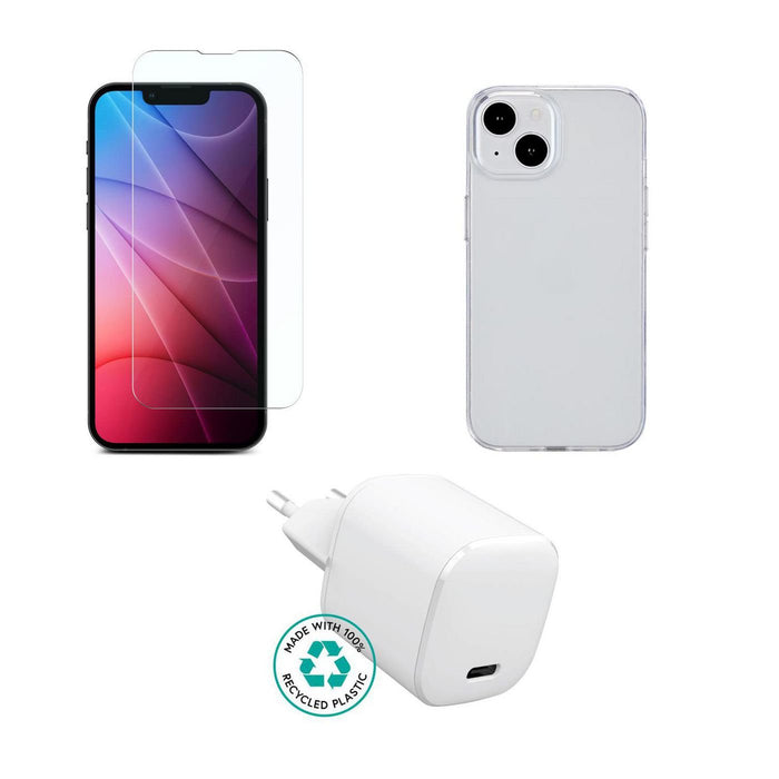 EAN 5715063211977 - eSTUFF ES-KIT-IPH14 cargador de dispositivo móvil Teléfono móvil Transparente, Blanco Corriente alterna I imagen 1