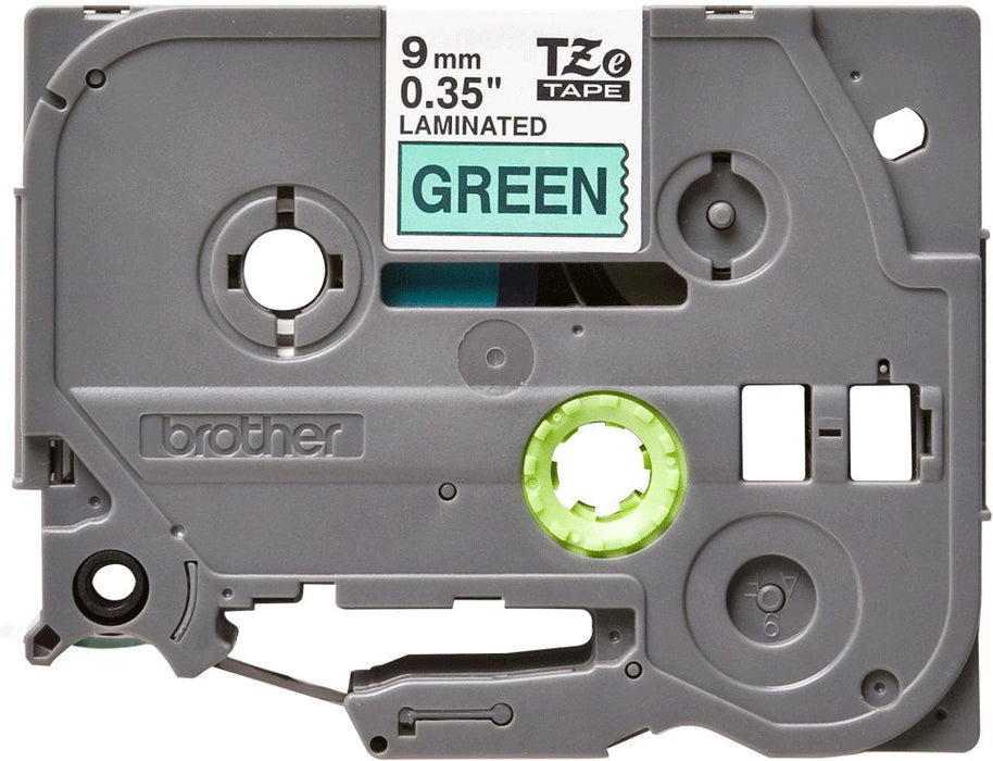 Original Brother Cinta Laminada Verde/Negro 9mm