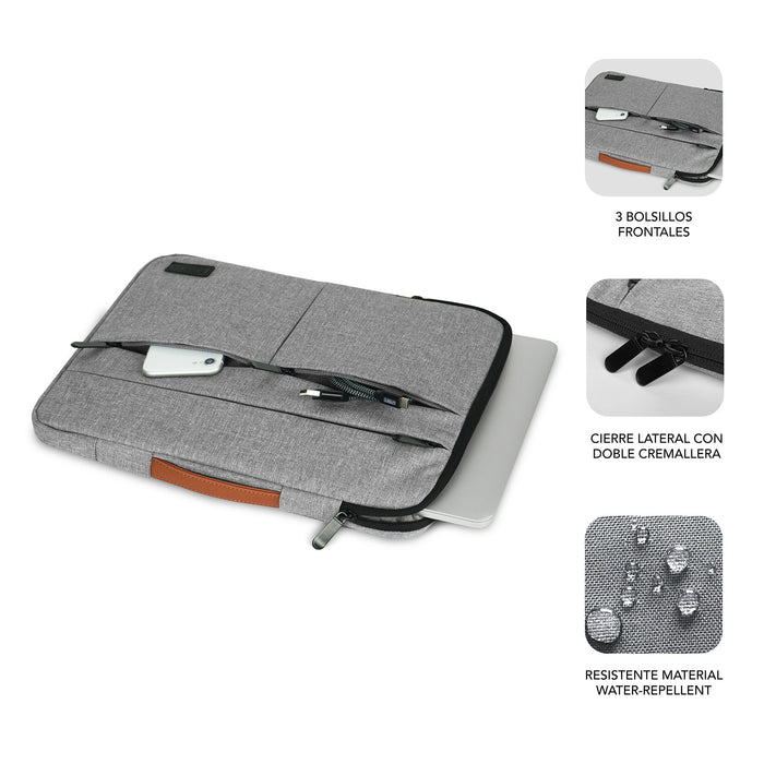EAN 8436586742683 - SUBBLIM SUBLS-AP36002 maletines para portátil 35,6 cm (14") Gris imagen 3