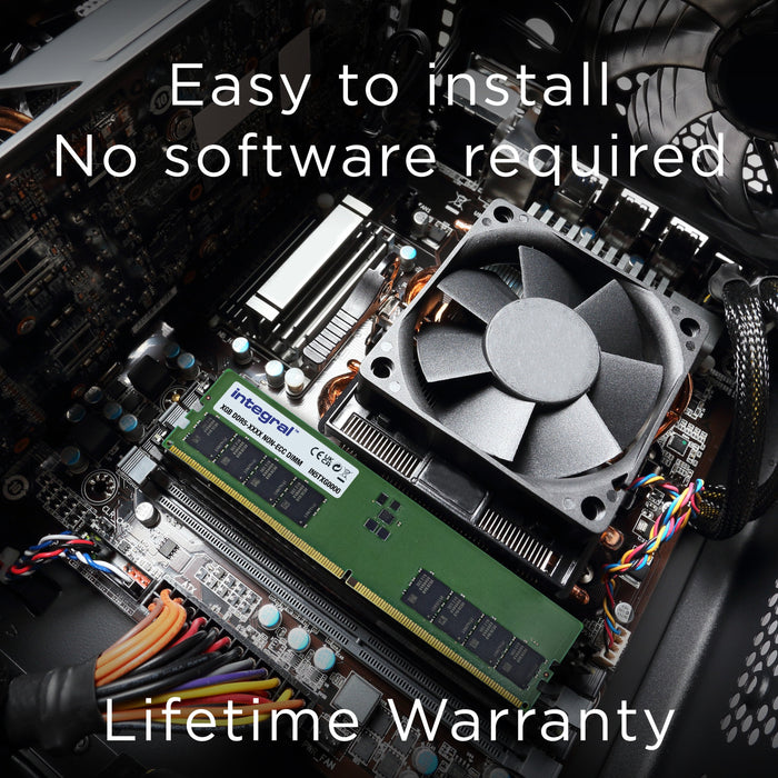Memoria Integral 32gb 1 X 32 Gb  Ddr5 4800mhz Pc5-38400 Unbuffered Non-Ecc 1.1v 2gx8 Cl40