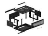 EAN 5901969439915 - Lanberg WF01-6404-23B armario rack 4U Bastidor de pared Negro imagen 13