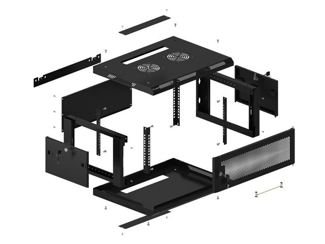 EAN 5901969439915 - Lanberg WF01-6404-23B armario rack 4U Bastidor de pared Negro imagen 13