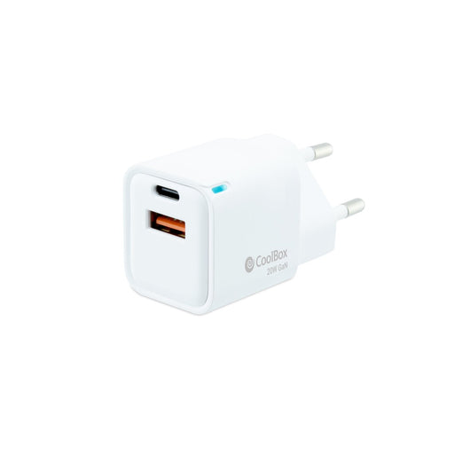EAN 8437012429932 - CoolBox COO-CUP-20CA cargador de dispositivo móvil Universal Blanco Corriente alterna Interior imagen 1