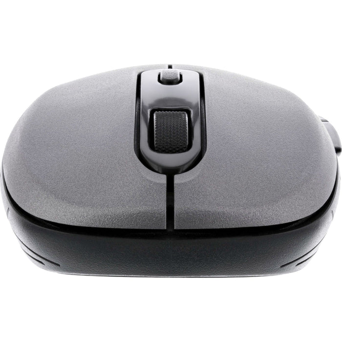 Ratón Inline 3 En 1, Bluetooth + 2x 2,4 Ghz, 5 Botones, Óptico, Gris/Negro