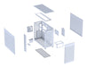 EAN 4711636165150 - ASUS PRIME AP303 Mesh Midi Tower Blanco imagen 14