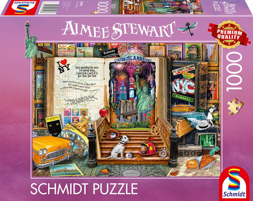 Schmidt Spiele Aimee Stewart: Recuerdos De Nueva York, Rompecabezas De 1000 Piezas 58598