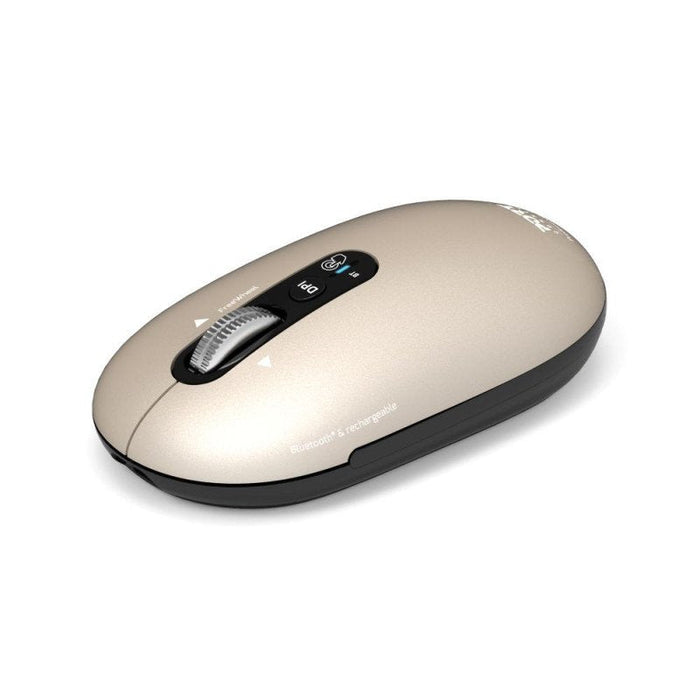 Port Connect Wireless & Bluetooth Rechargeable Pure Mac Mouse, Pearl