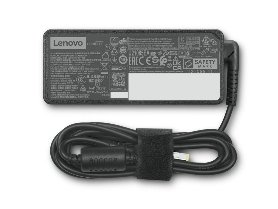 Lenovo Adaptador De Corriente Punta Fina Ca 100-240 V 65 Vatios Negro Cru Brown Box Para Thinkcentre M70q Gen 3 11t3