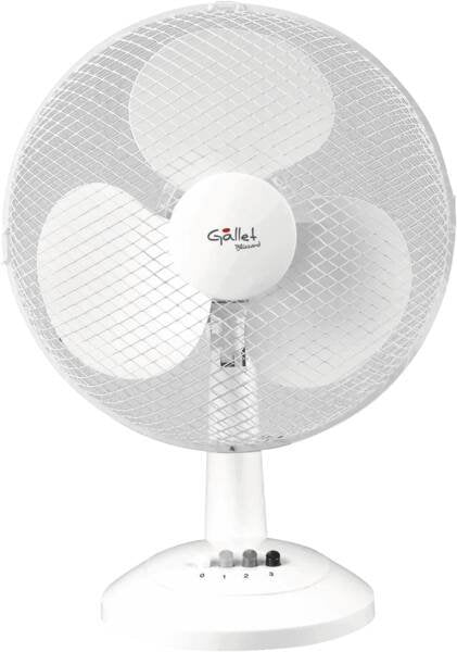 Gallet Ven12 Ventilador De Mesa, Nãºmero De Velocidades 3, 35 W, Oscilaciã³n, 30 Cm De Diã¡Metro, Blanco