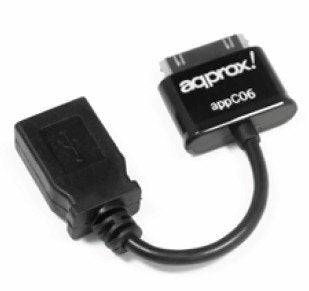 EAN 8435099513834 - Approx appC06 cable de teléfono móvil Negro USB A Apple 30-pin imagen 1
