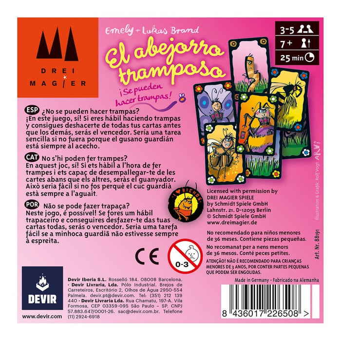 EAN 8436017226508 - Devir El Abejorro Tramposo 25 min Juego De Cartas Juego de bazas imagen 3