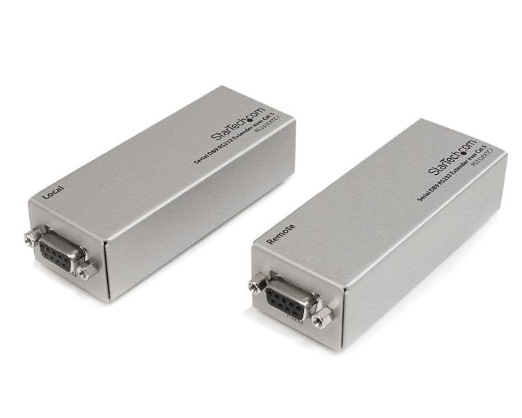 Startech.Com Extensor De 1 Puerto Serie Serial Rs232 Db9 Por Cable Cat5 Utp Ethernet Hasta 1000m Alargador Del Puerto Serie Sobre Cat 5 Hasta 1 Km