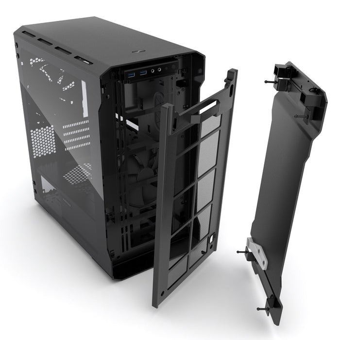 Caja Tour Micro Atx Phanteks Enthoo Evolv  Con Paneles De Cristal (Negro)
