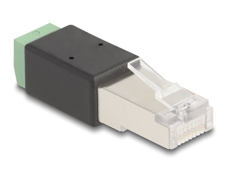 Delock 66604 Adaptador De Rj45 Macho A Bloque De Terminales De 2 Pines