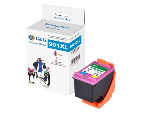 G&G Cartucho De Tinta Compatible Con Hp 901 / Cc656ee Color
