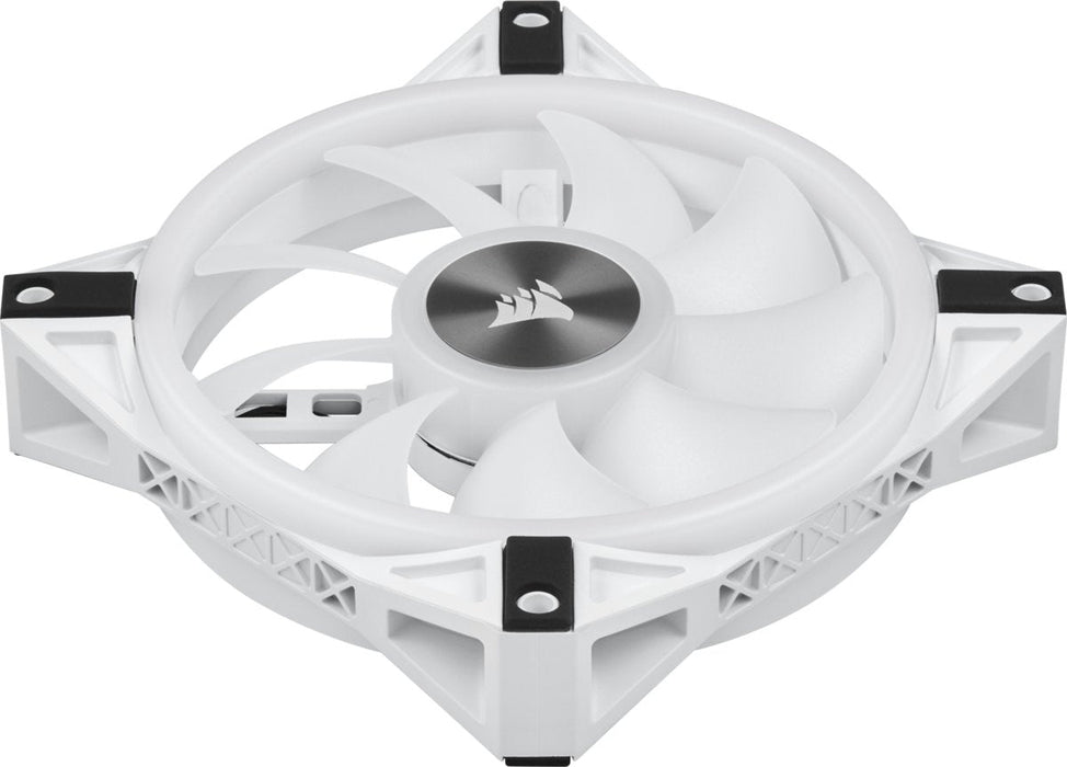 Case Acc Fan 12cm Corsair Ql120wh Rgb 3pcs Rgb Pwm 1500rpm 71m³/H 26dba 4pin Triple Pack White