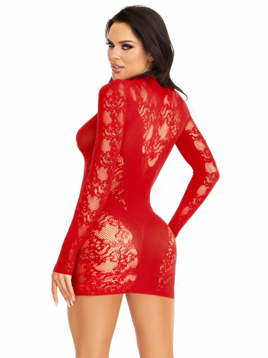 EAN 0714718569505 - Leg Avenue 87204_00322 conjunto de ropa interior y bodi Rojo imagen 2