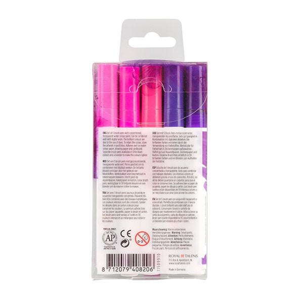 EAN 8712079408206 - Talens 11509910 marcador 5 pieza(s) Rosa, Violeta imagen 4