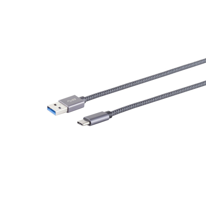 EAN 4017538132154 - S/CONN maximum connectivity 13-38020 cable USB USB 3.2 Gen 2 (3.1 Gen 2) 1 m USB A USB C Gris imagen 1