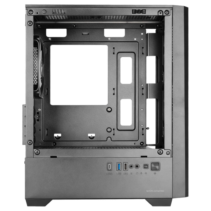 Caja Pc Atx Semitorre Mars Gaming Mc-Quantum Doble Cristal Templado Argb Gpu 335mm Negra
