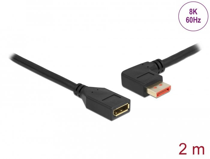 Delock Displayport Cable De Extensión 8k 60 Hz 2m