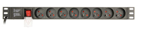 EAN 8716309116817 - Gembird EG-PDU-014-F unidad de distribución de energía (PDU) 8 salidas AC 1U Negro imagen 2