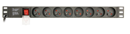 EAN 8716309116817 - Gembird EG-PDU-014-F unidad de distribución de energía (PDU) 8 salidas AC 1U Negro imagen 2