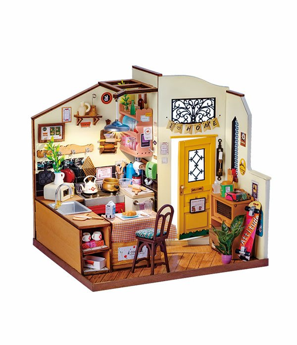 EAN 6946785119121 - ROBOTIME DG159 Casa en miniatura y rincón de libros para montar Casa en miniatura para montar imagen 1