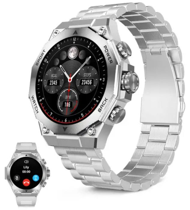 EAN 8427542142937 - Ksix Titanium 3,63 cm (1.43") 55 mm Digital 466 x 466 Pixeles Pantalla táctil Plata imagen 9