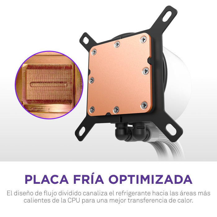 EAN 5056547205229 - NZXT Kraken Plus RGB 240 Procesador Sistema de refrigeración líquida todo en uno 12 cm Blanco imagen 9