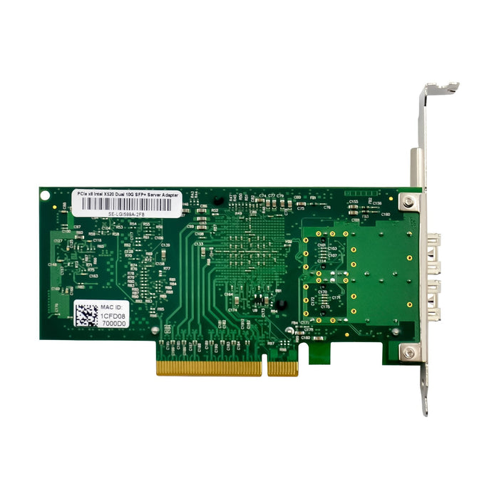 Inline® Dual 10 Gigabit Network Card, 2x Sfp+, Pcie X8, Incl. Lp Bracket