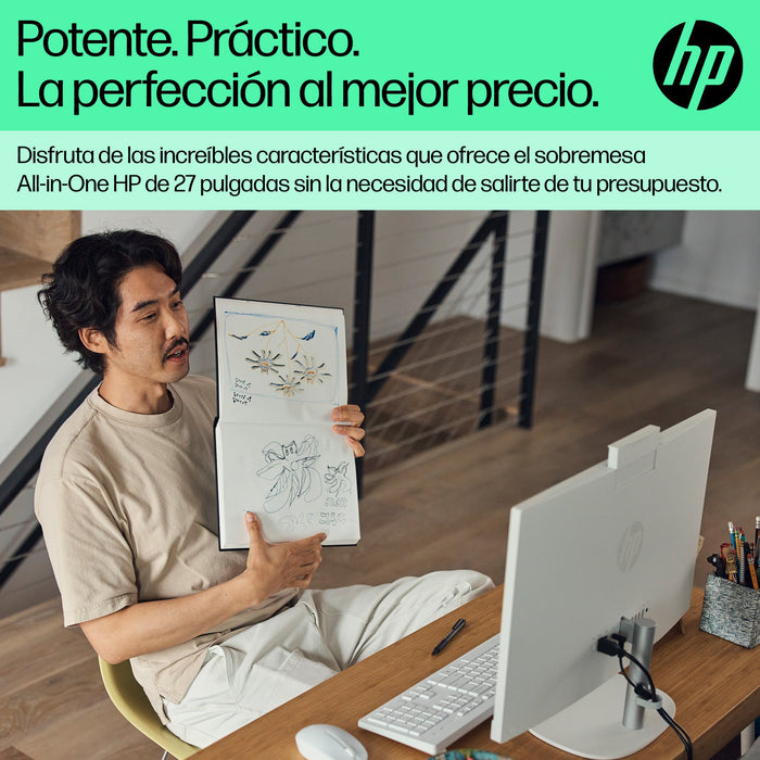 EAN 0199764455710 - HP 27-cr0111ns PC Intel® Core™ i5 i5-1335U 68,6 cm (27") 1920 x 1080 Pixeles PC todo en uno 16 GB DDR4-SD imagen 4