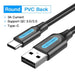 EAN 6922794756076 - Vention COKLF cable USB USB 2.0 1 m USB A USB C 0,48 Gbit/s Gris, Negro imagen 7