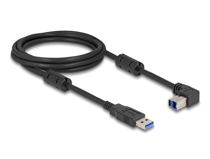 Delock Usb 5 Gbps Cable Typ-A Stecker Zu Typ-B Stecker 90° Oben Gewinkelt 2 M