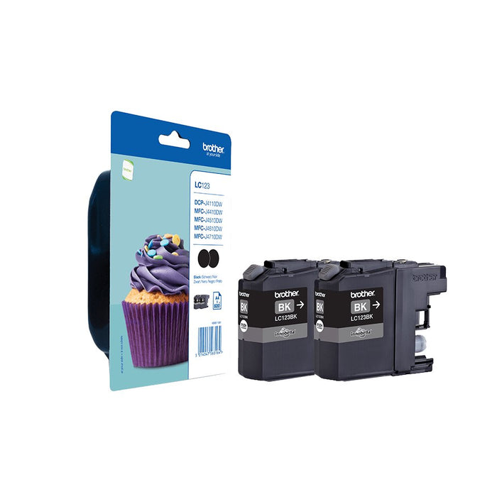 EAN 5014047563171 - Brother LC123BKBP2DR cartucho de tinta 1 pieza(s) Original Negro imagen 4