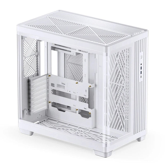 Caja Pc Jonsbo Tk-4 Midi-Tower, Atx, Tempered Glass - Blanco