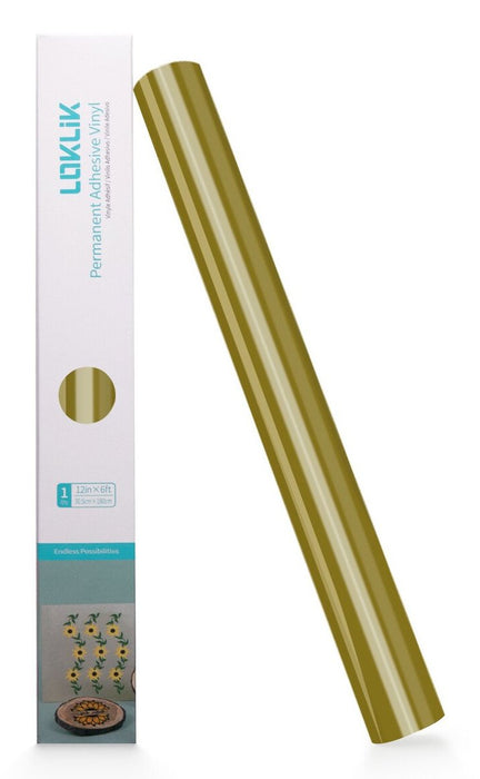 Loklik Permanent Adhesive Vinyl Glossy - Golden