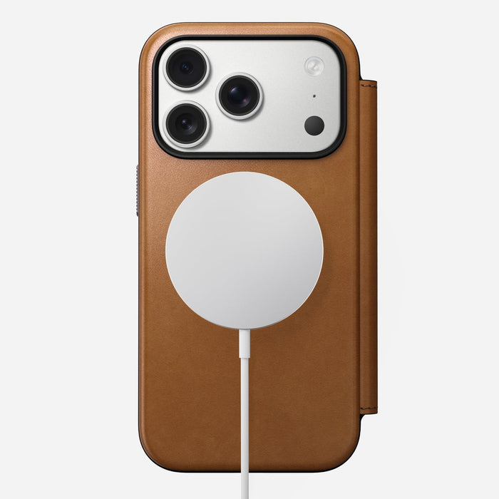 Nomad Modern Leather Folio Iphone 17 Pro English Tan