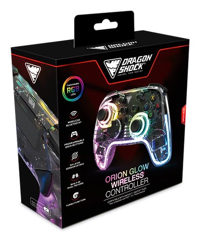 Dragonshock Orion Glow Negro Bluetooth Gamepad Analógico/Digital Nintendo Switch