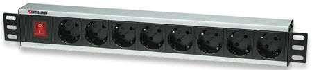 Intellinet 207157, Regleta Eléctrica, Negro, Aluminio, 1.5u, Iec60884, Corriente Alterna