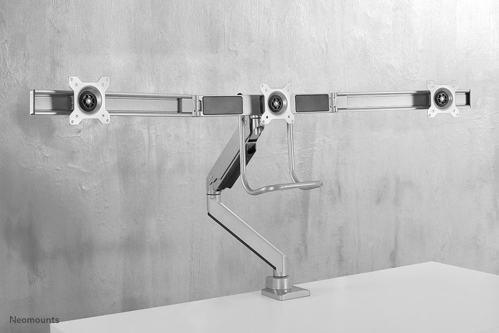 EAN 8717371447502 - Neomounts NM-D775DX3SILVER soporte para monitor 68,6 cm (27") Escritorio Plata imagen 11