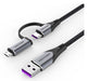 EAN 6922794752832 - Vention CQFHF cable USB USB 2.0 1 m USB A 2 x USB C/Micro-USB B 0,48 Gbit/s Negro imagen 1